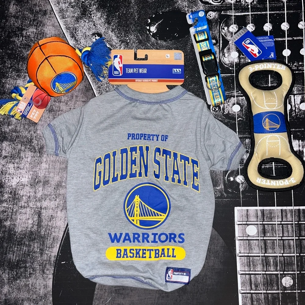 NWT Golden State Warriors Pet Bundle